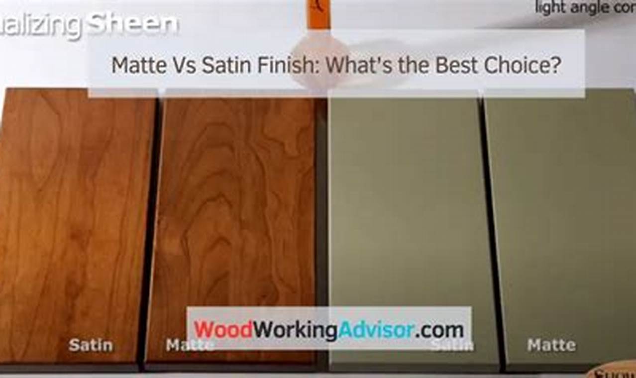 Matte vs Satin Finish: The Ultimate Guide Best Final Touch: Elevate Your Projects with Professional Finishing Matte vs Satin Finish: The Ultimate Guide | Best Final Touch: Elevate Your Projects with Professional Finishing