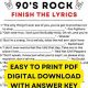 Best Finish the Lyrics Quiz with Answers PDF - Fun &amp; Free! | Best Final Touch: Elevate Your Projects with Professional Finishing