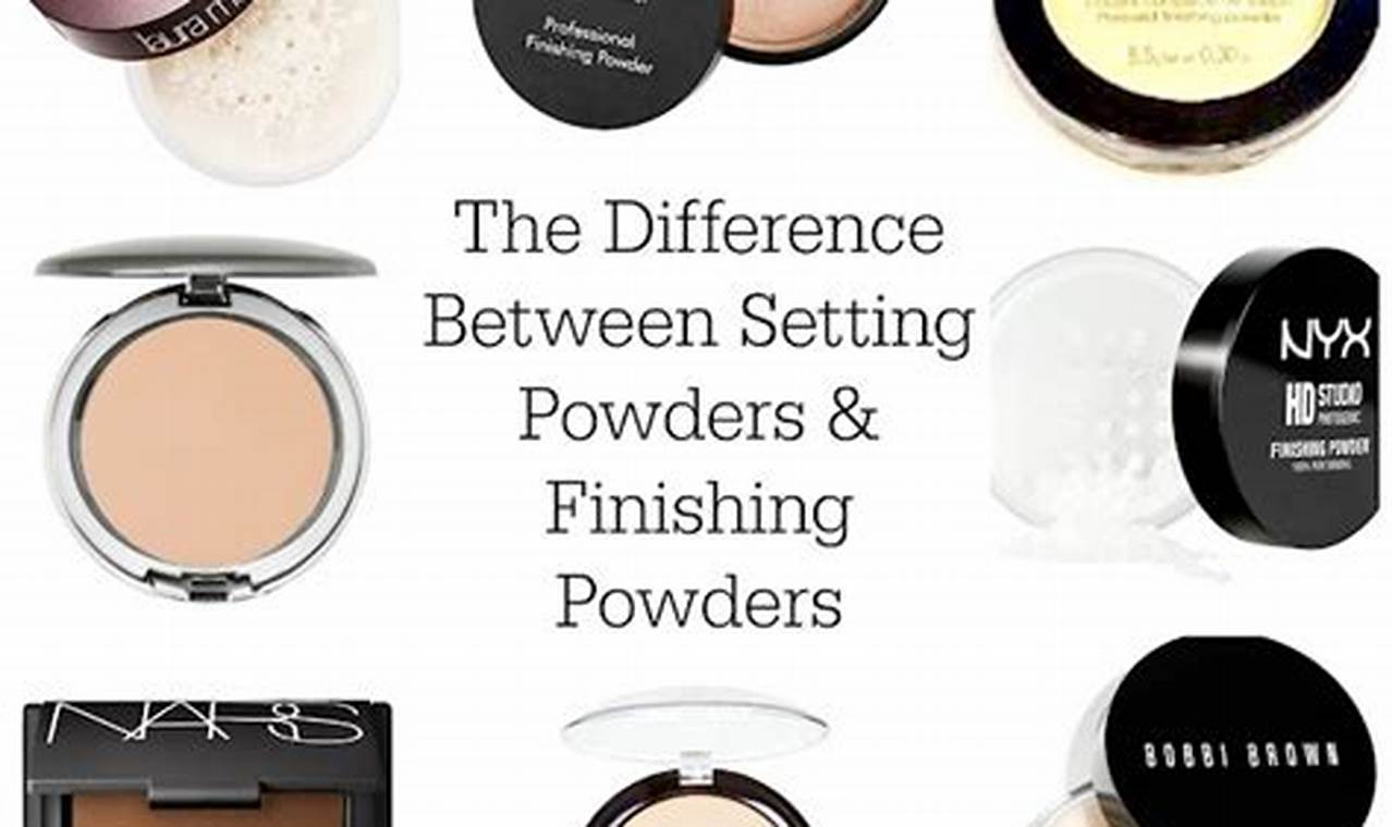Powder Perfect: Finishing vs. Setting Powder Difference