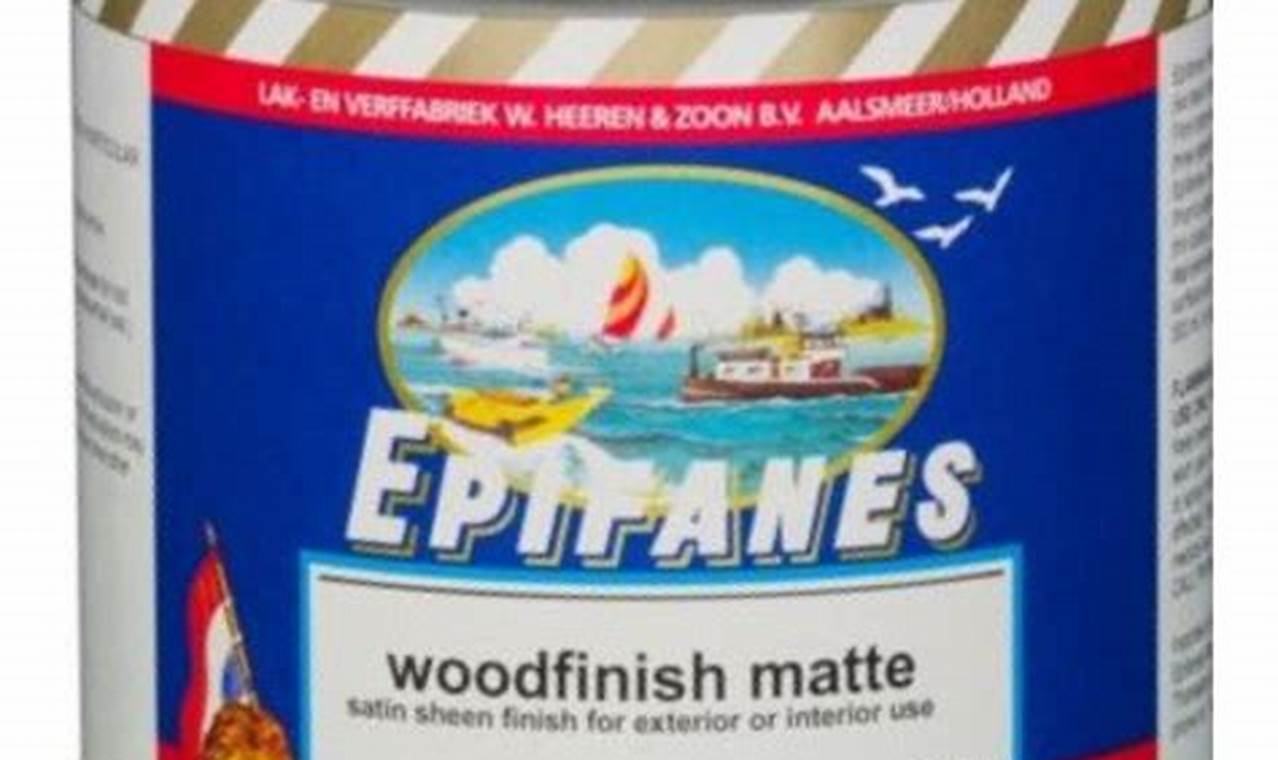 Epifanes Matte Wood Finish: Pro Grade Protection | Best Final Touch: Elevate Your Projects with Professional Finishing