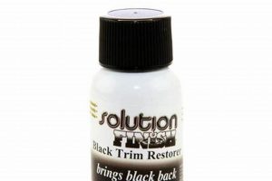 Restore & Protect: Solution Finish Black Trim Restorer | Best Final Touch: Elevate Your Projects with Professional Finishing