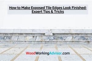 Tile Edge Finishing: How to Make Exposed Edges Look Great! | Best Final Touch: Elevate Your Projects with Professional Finishing