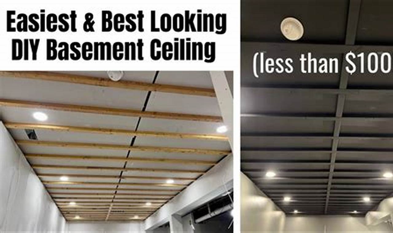 Basement on a Budget: Cheap Way to Finish Ceiling Ideas | Best Final Touch: Elevate Your Projects with Professional Finishing