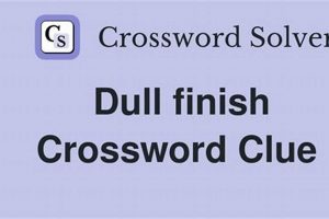 Decoding Dull Finish Crossword Clues: Get the Answer! | Best Final Touch: Elevate Your Projects with Professional Finishing