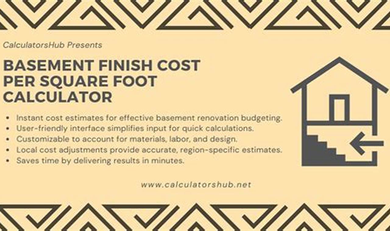 Estimate: Finish Basement Cost Calculator Online | Best Final Touch: Elevate Your Projects with Professional Finishing