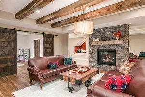 Cozy Oasis: Finished Basement with Fireplace Ideas | Best Final Touch: Elevate Your Projects with Professional Finishing