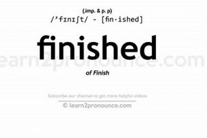 Master Pronunciation: How to Say Finished [Correctly!] | Best Final Touch: Elevate Your Projects with Professional Finishing