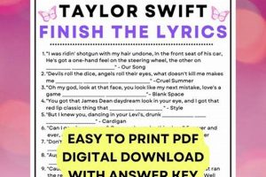 Test Your Knowledge: Finish the Lyrics Taylor Swift Game! | Best Final Touch: Elevate Your Projects with Professional Finishing