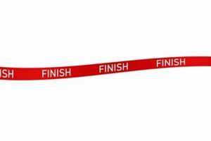 About the Iconic Finish Line Ribbon: Triumphant Finish! | Best Final Touch: Elevate Your Projects with Professional Finishing