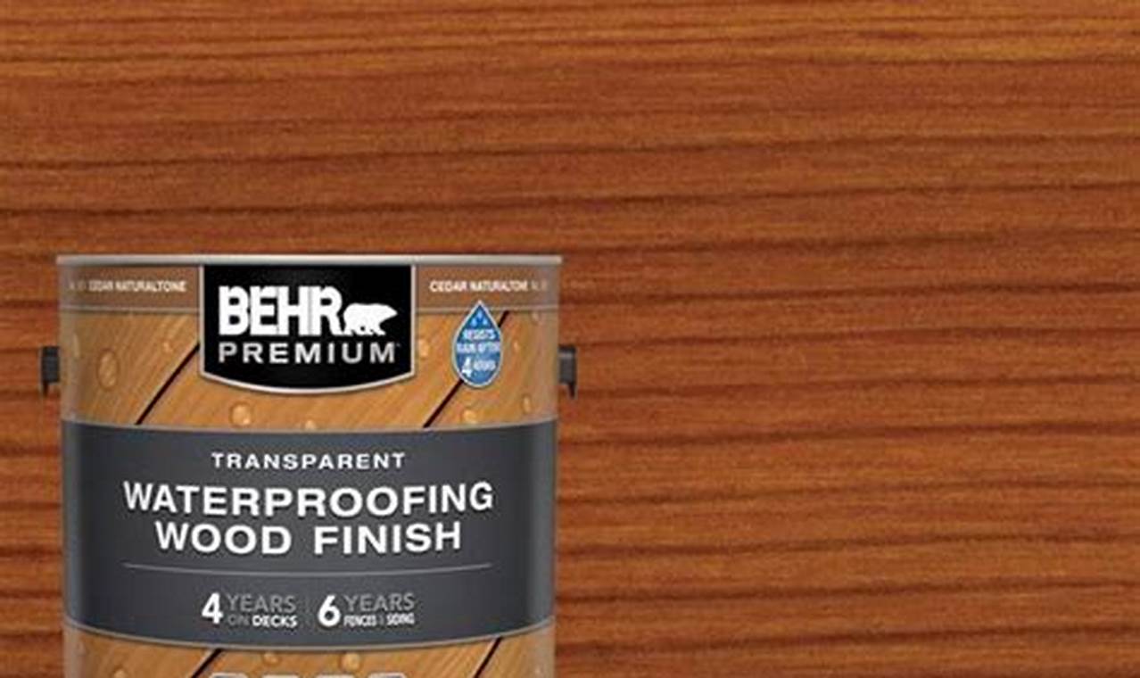 Best Behr Waterproof Wood Finish: Reviews & Tips | Best Final Touch: Elevate Your Projects with Professional Finishing