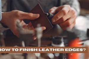 Pro Finish Leather Edges: Seal &amp; Smooth Border | Best Final Touch: Elevate Your Projects with Professional Finishing