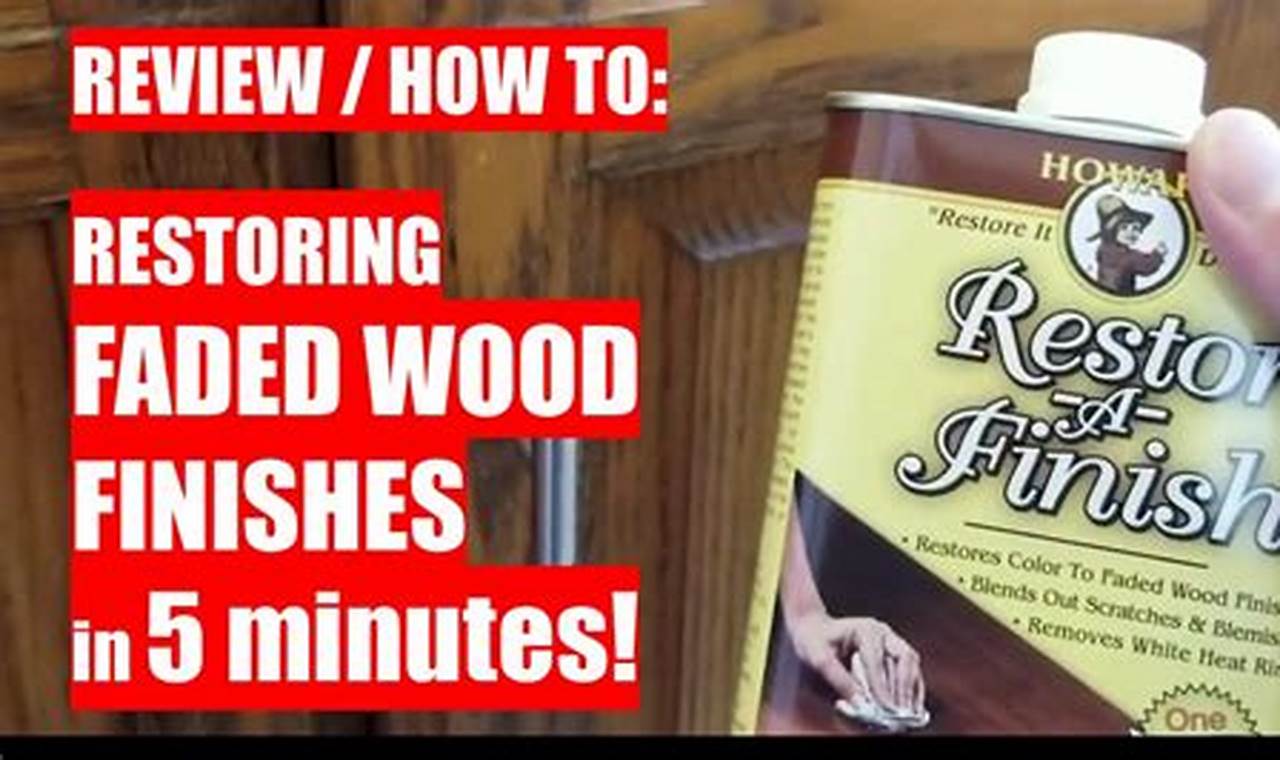 Wood's TV Finish Restorer: Restore, Shine & Protect | Best Final Touch: Elevate Your Projects with Professional Finishing